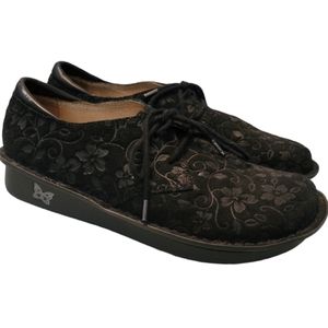 Alegria Womens Bree Black Spring Oxforf Shoes  Size 37